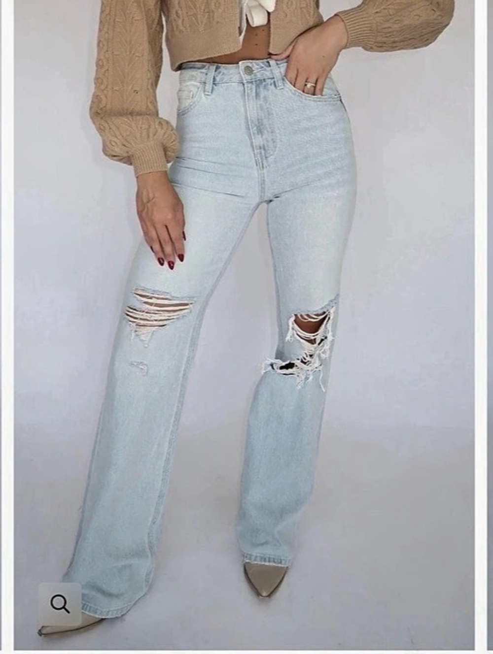 Vervet Kenna High Rise Flare Denim Jeans